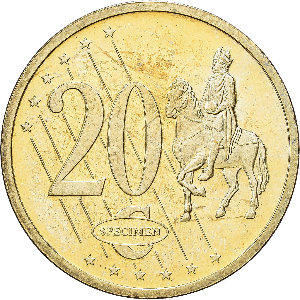 Suecia, medalla, 20 C, Essai-Trial, 2003, Cobre - níquel dorado, Gustav II, EBC
