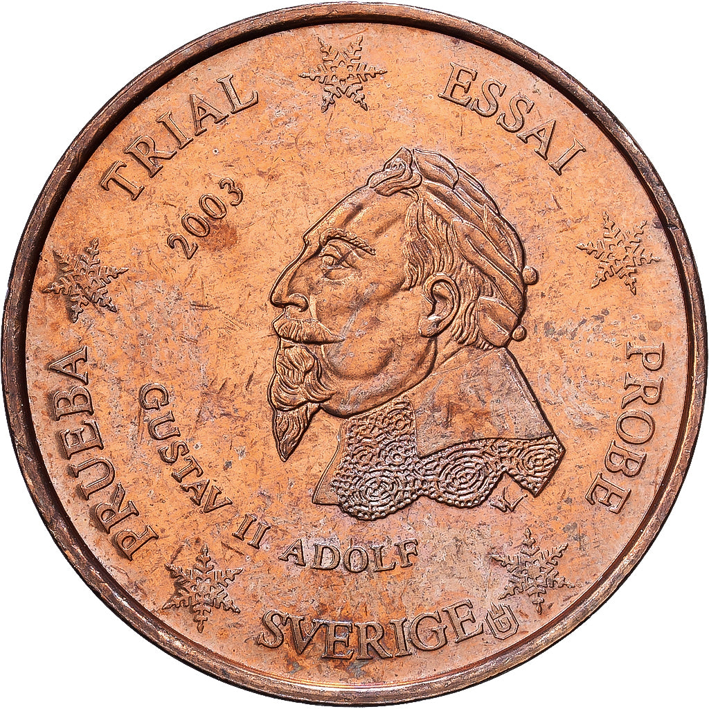 Schweden, Medaille, 2 C, Essai Trial, 2003, Kupfer, Gustav II, VZ