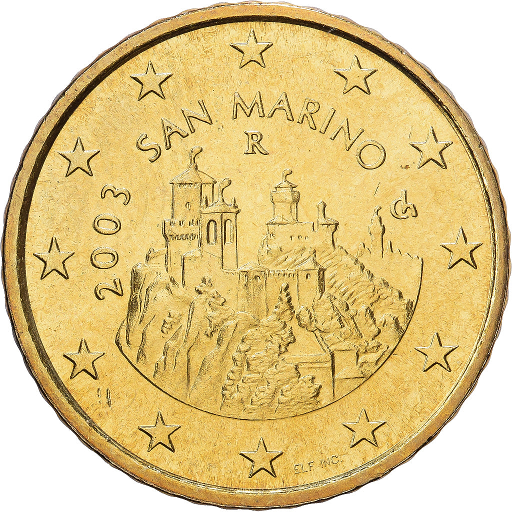 San Marino, 50 Euro Cent, 2003, Rome, Ottone, SPL, KM:445