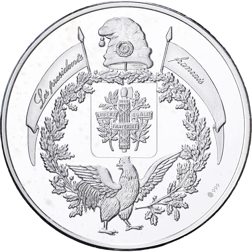 Francia, medalla, Les Présidents de la République, Albert Lebrun, Plata, SC+