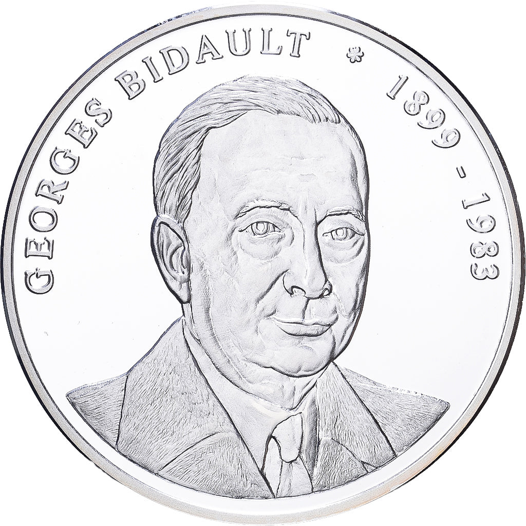 França, medalha, Les Présidents de la République, Georges Bidault, Prata