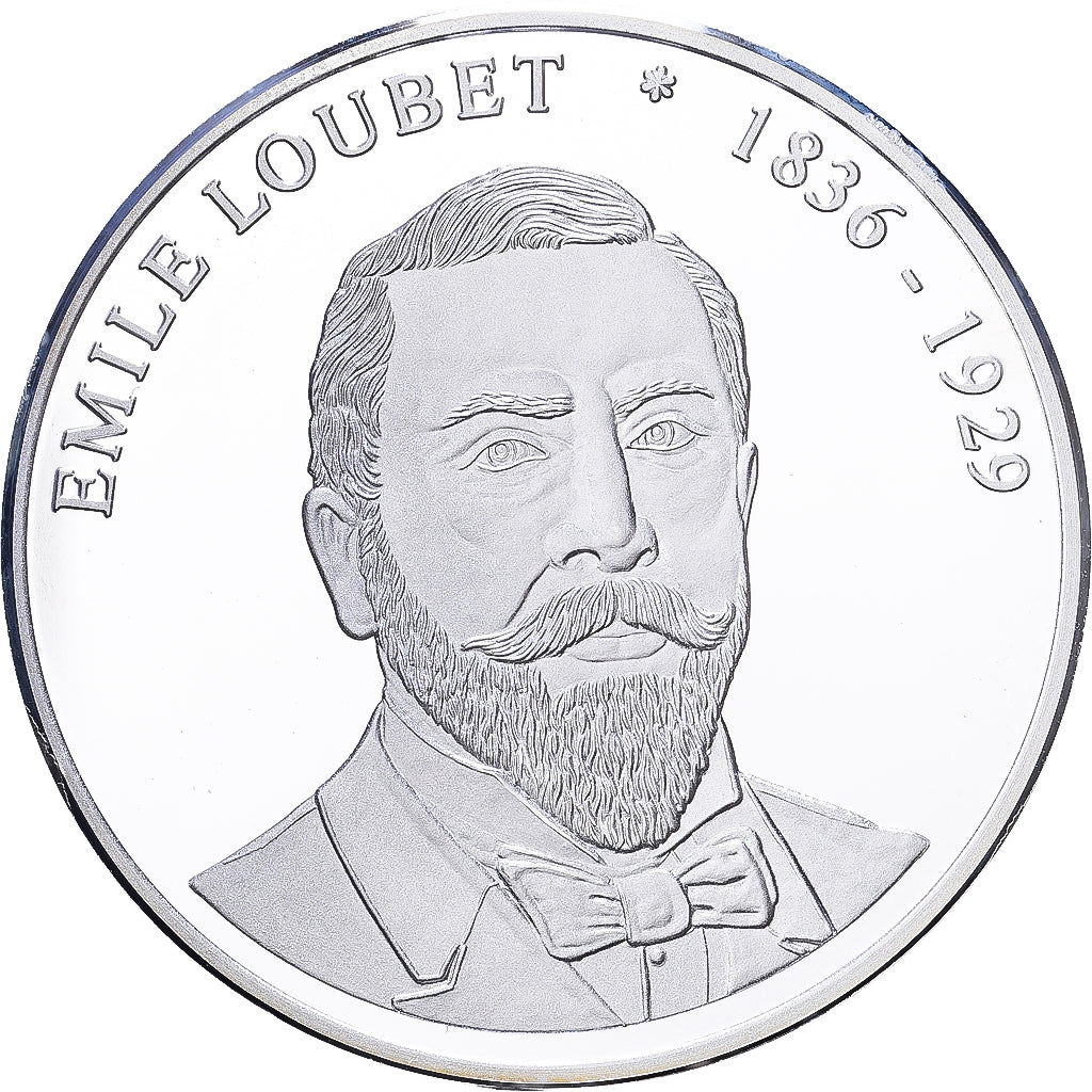France, Medal, Les Présidents de la République, Émile Loubet, Silver, MS(64)