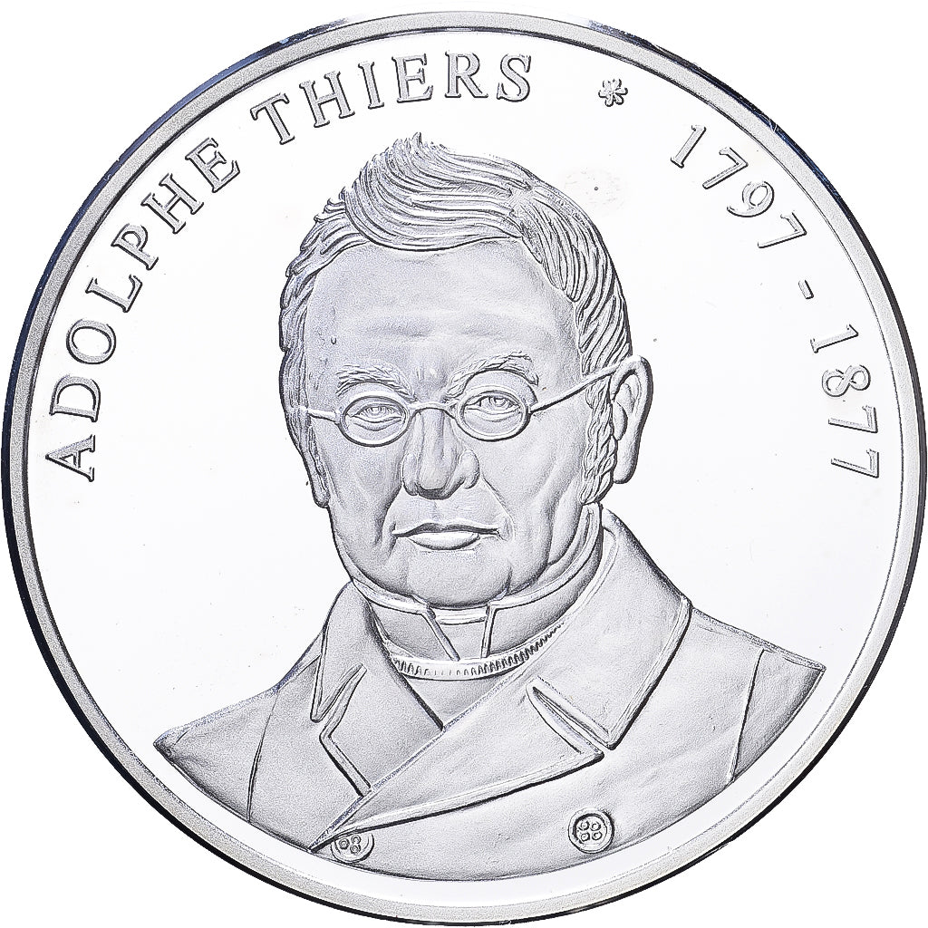 France, Medal, Les Présidents de la République, Adolphe Thiers, Silver, MS(64)