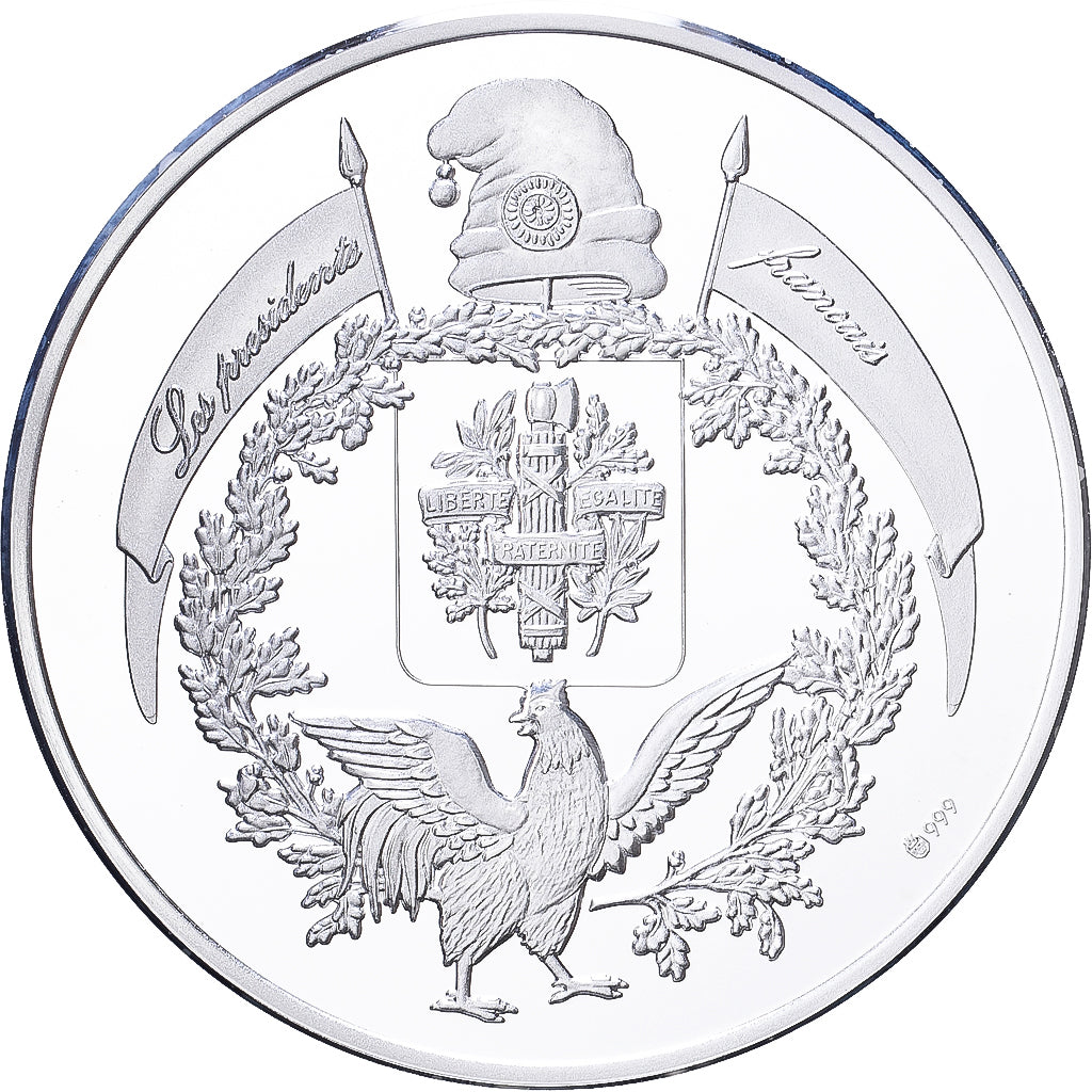 France, Medal, Les Présidents de la République, Adolphe Thiers, Silver, MS(64)
