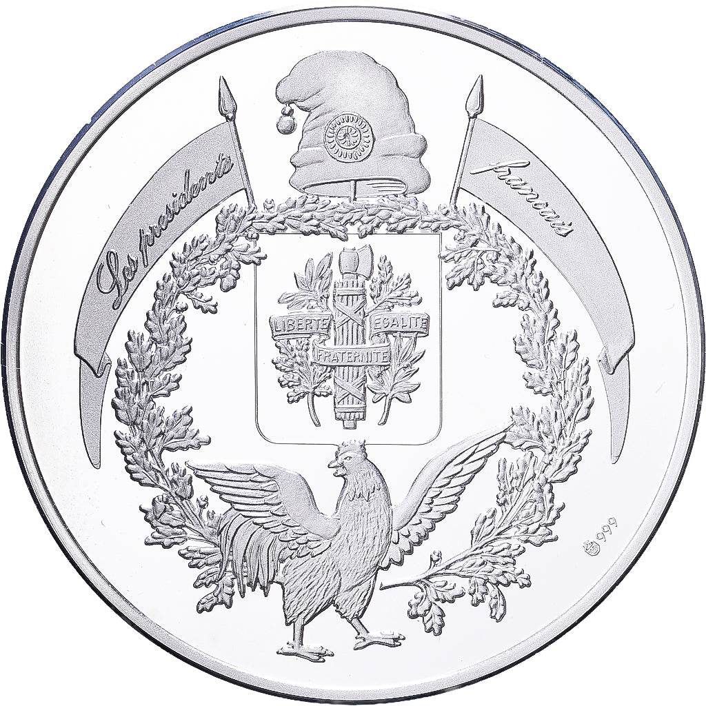 Francia, medalla, Les Présidents de la République, Paul Doumer, Plata, SC+