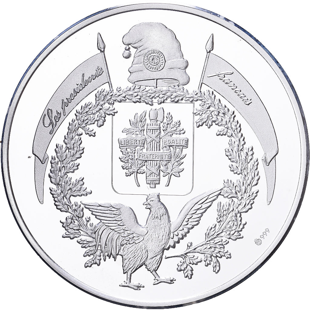 França, medalha, Les Présidents de la République, Gaston Doumergue, Prata