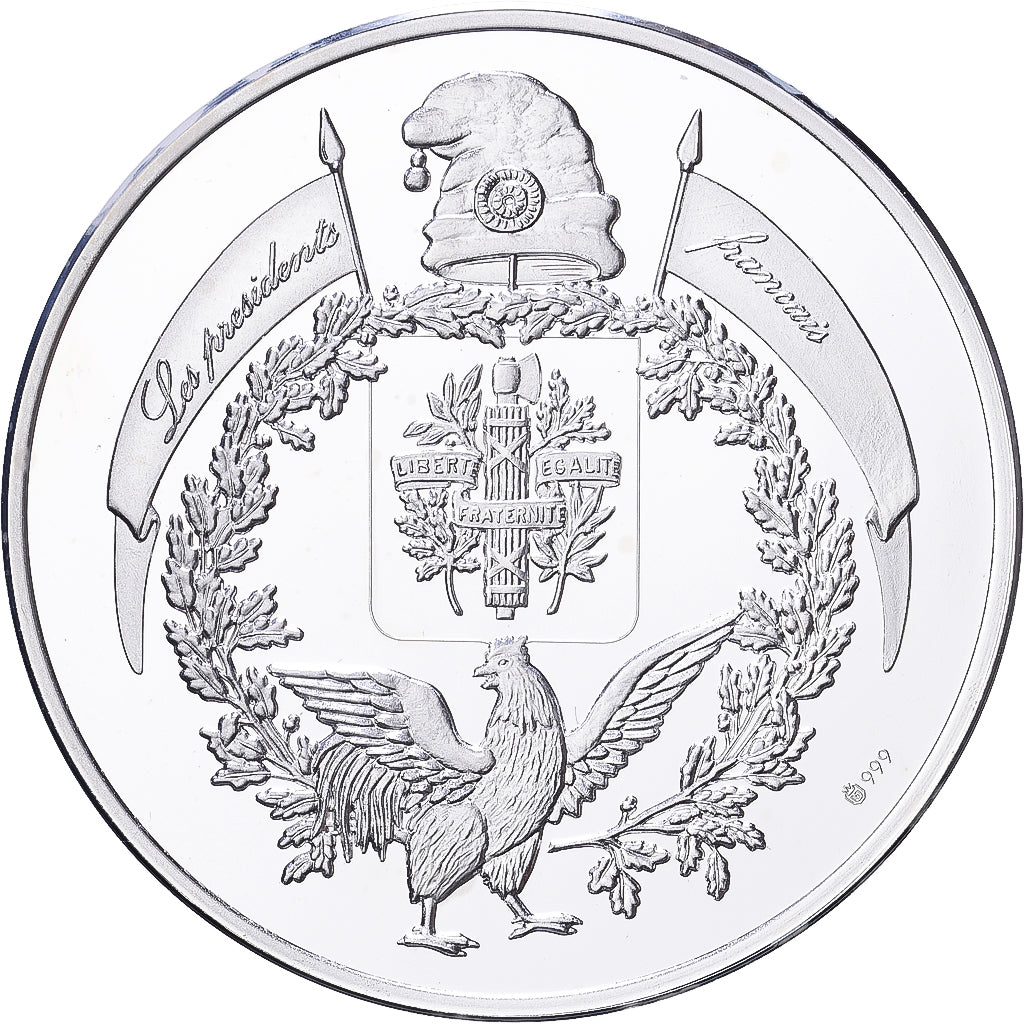 France, Medal, Les Présidents de la République, François Mitterrand, Silver