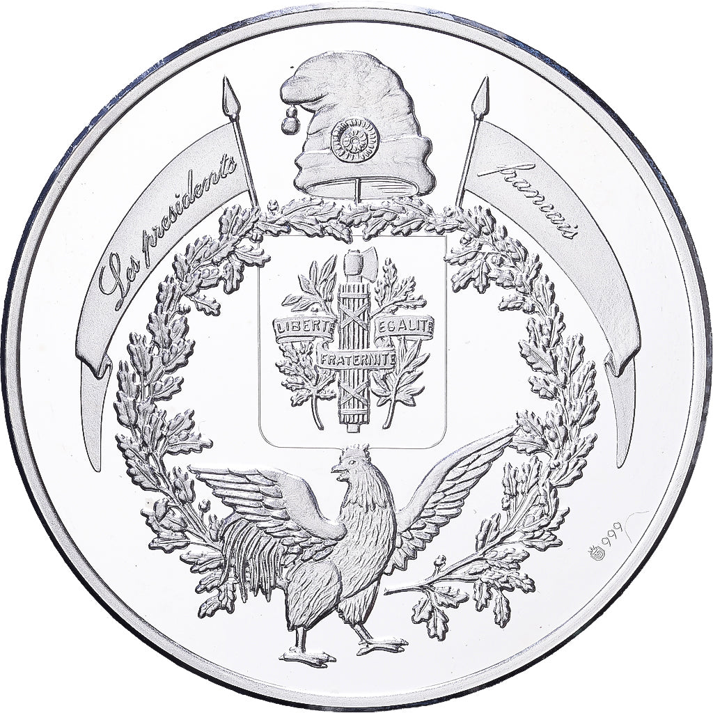 Francia, medalla, Les Présidents de la République, Raymond Poincaré, Plata
