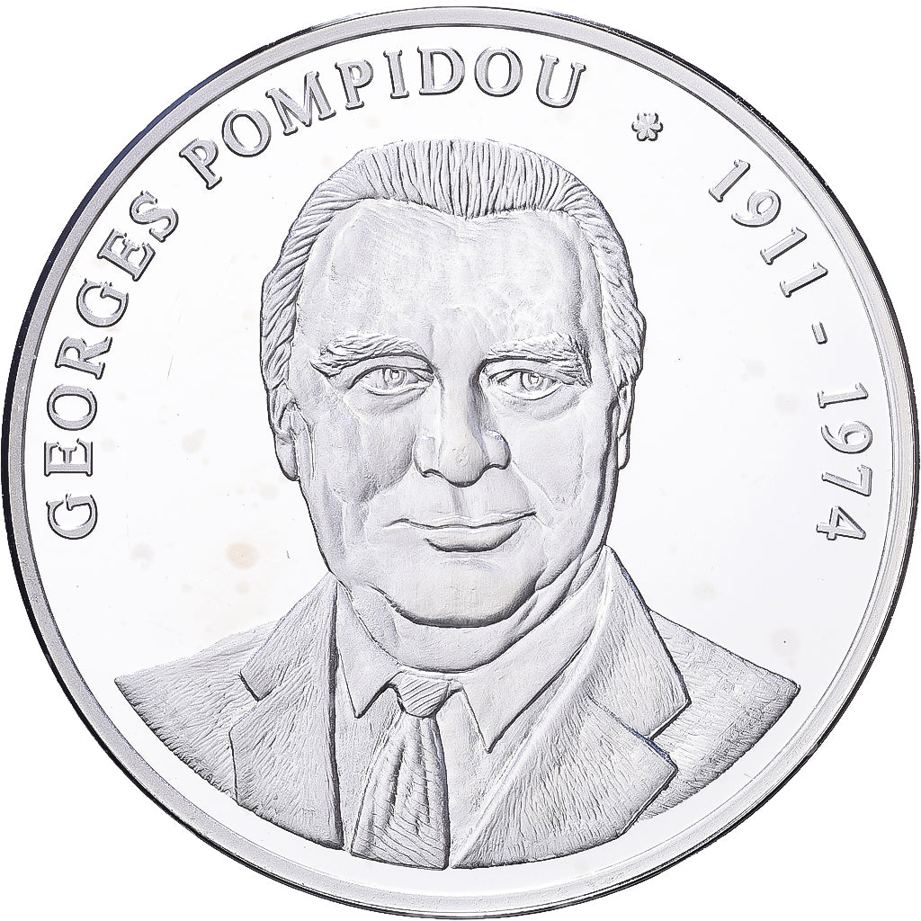 Frankreich, Medaille, Les Présidents de la République, Georges Pompidou