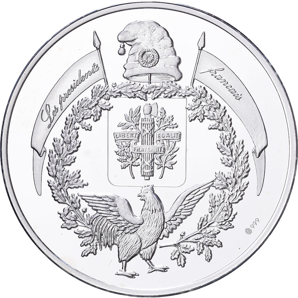 Frankreich, Medaille, Les Présidents de la République, Georges Pompidou