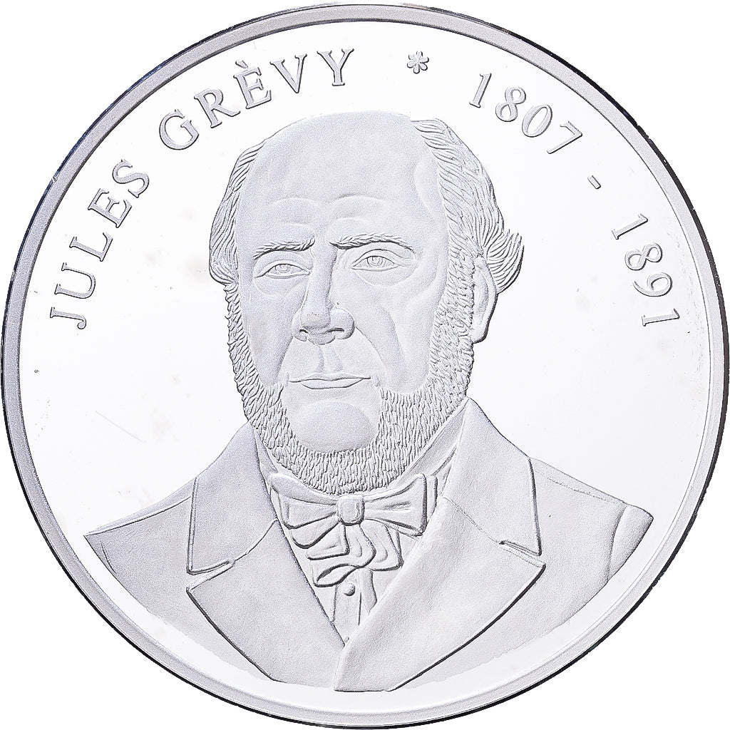 Francia, medaglia, Les Présidents de la République, Jules Grévy, Argento