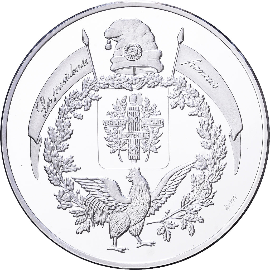 Francia, medaglia, Les Présidents de la République, Jules Grévy, Argento