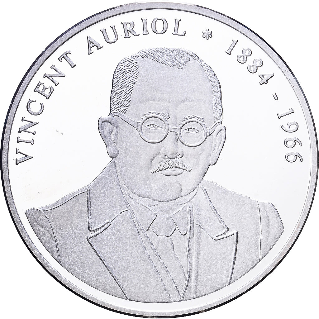 Frankreich, Medaille, Les Présidents de la République, Vincent Auriol, Silber