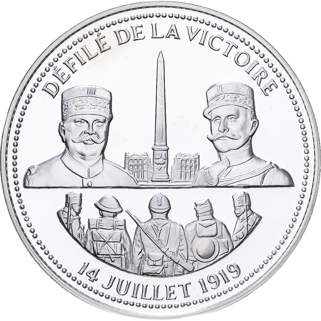 Frankreich, Medaille, Centenaire Première Guerre Mondiale, Défilé de la