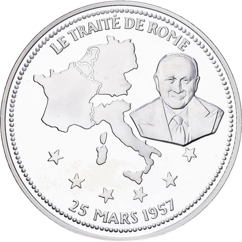 Francia, medaglia, Le Traité de Rome, Argento, FDC