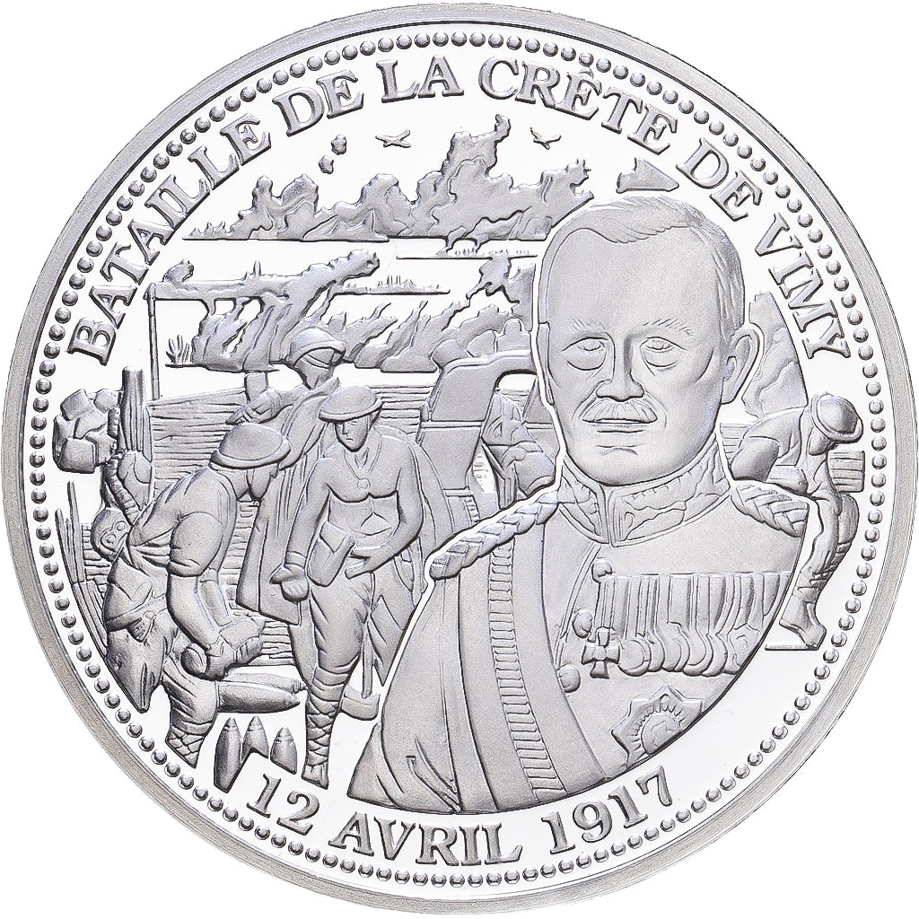 Francia, medaglia, Bataille de La Crête de Vimy, Argento, FDC