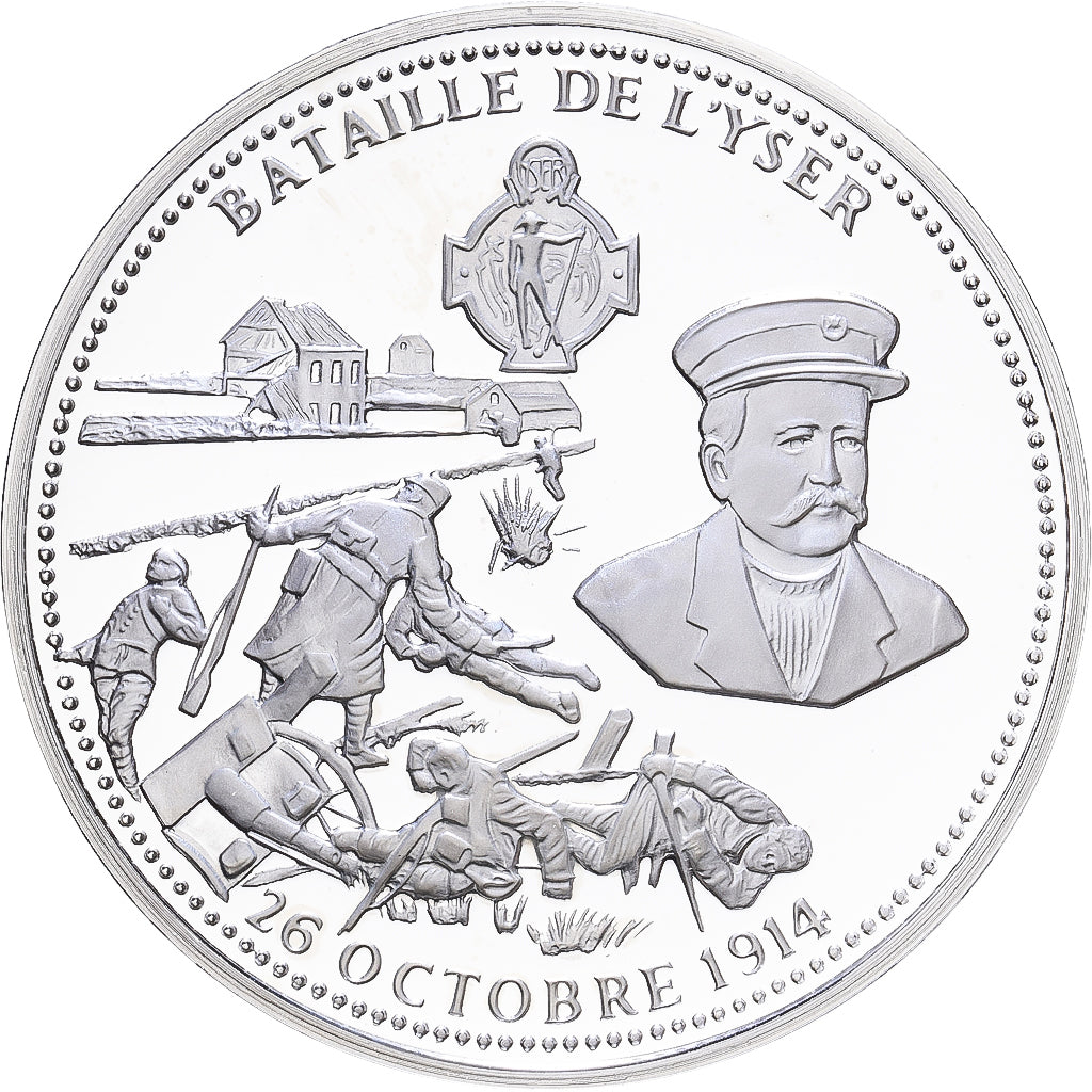 Francia, medaglia, Centenaire Première Guerre Mondiale, Bataille de l'Yser