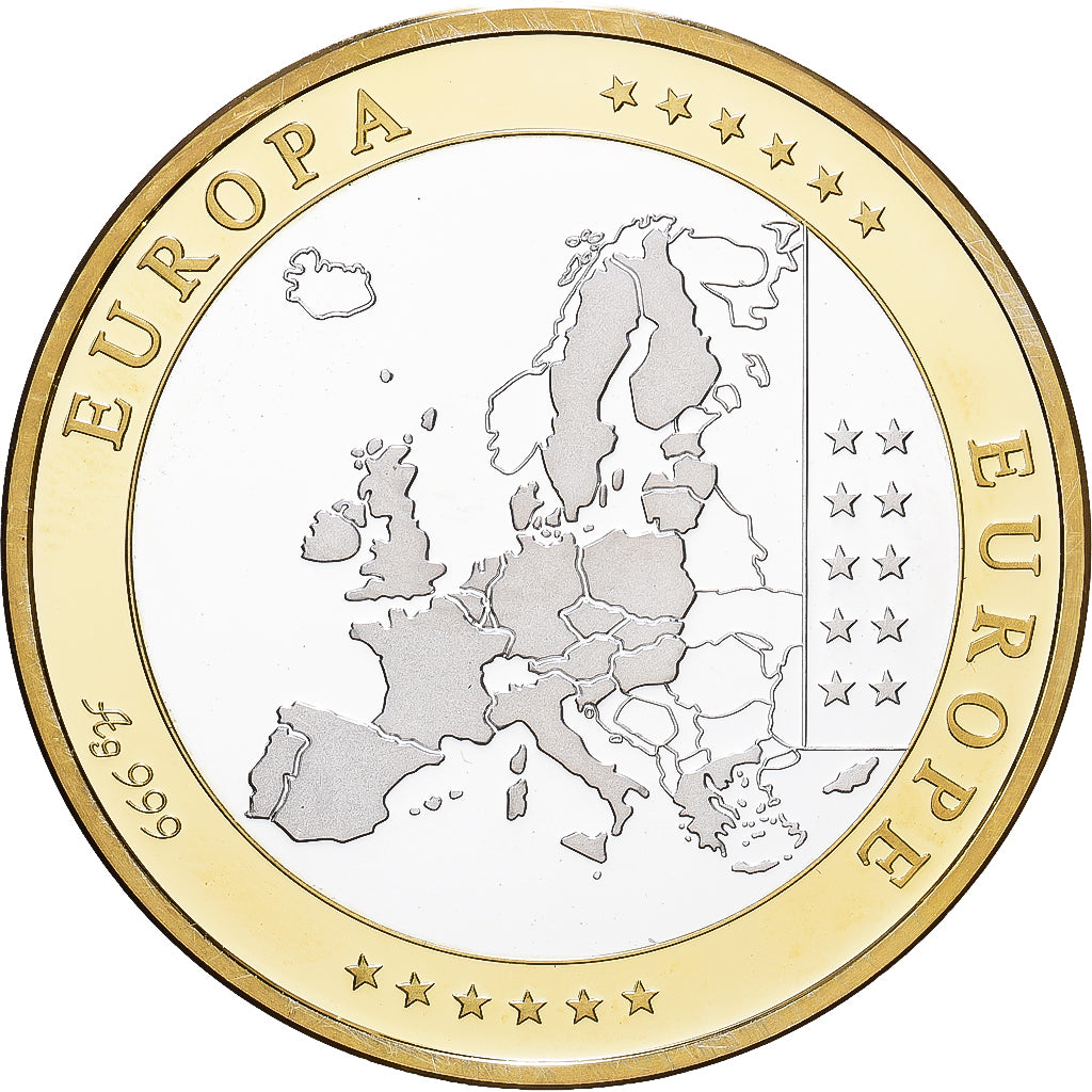 Grecia, medaglia, Europa, Argento, FDC