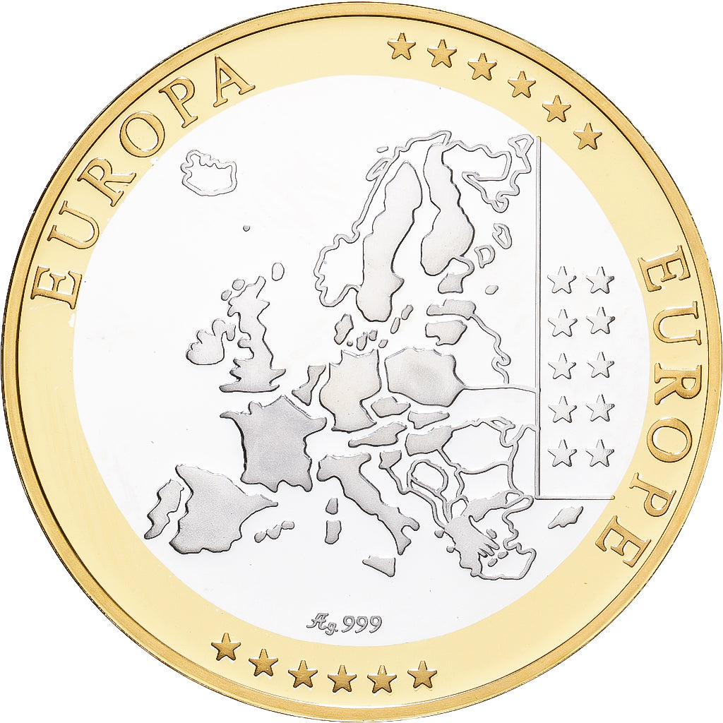 Chipre, medalla, Europa, Plata, FDC