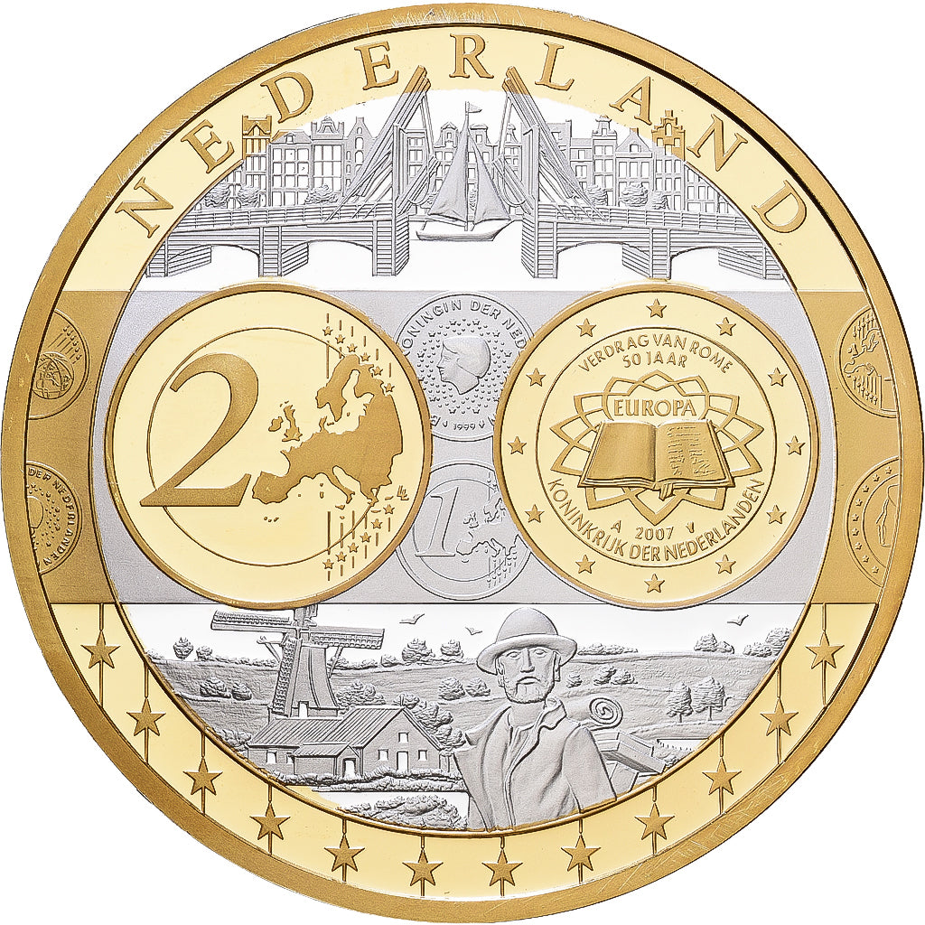 Pays-Bas, Médaille, Europa, Argent, FDC