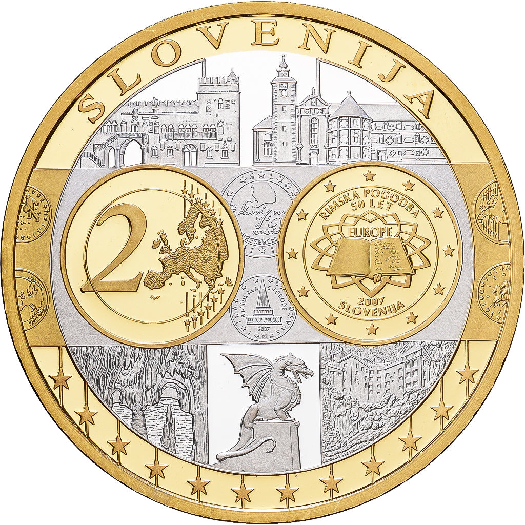 Slowenien, Medaille, Europa, Silber, STGL