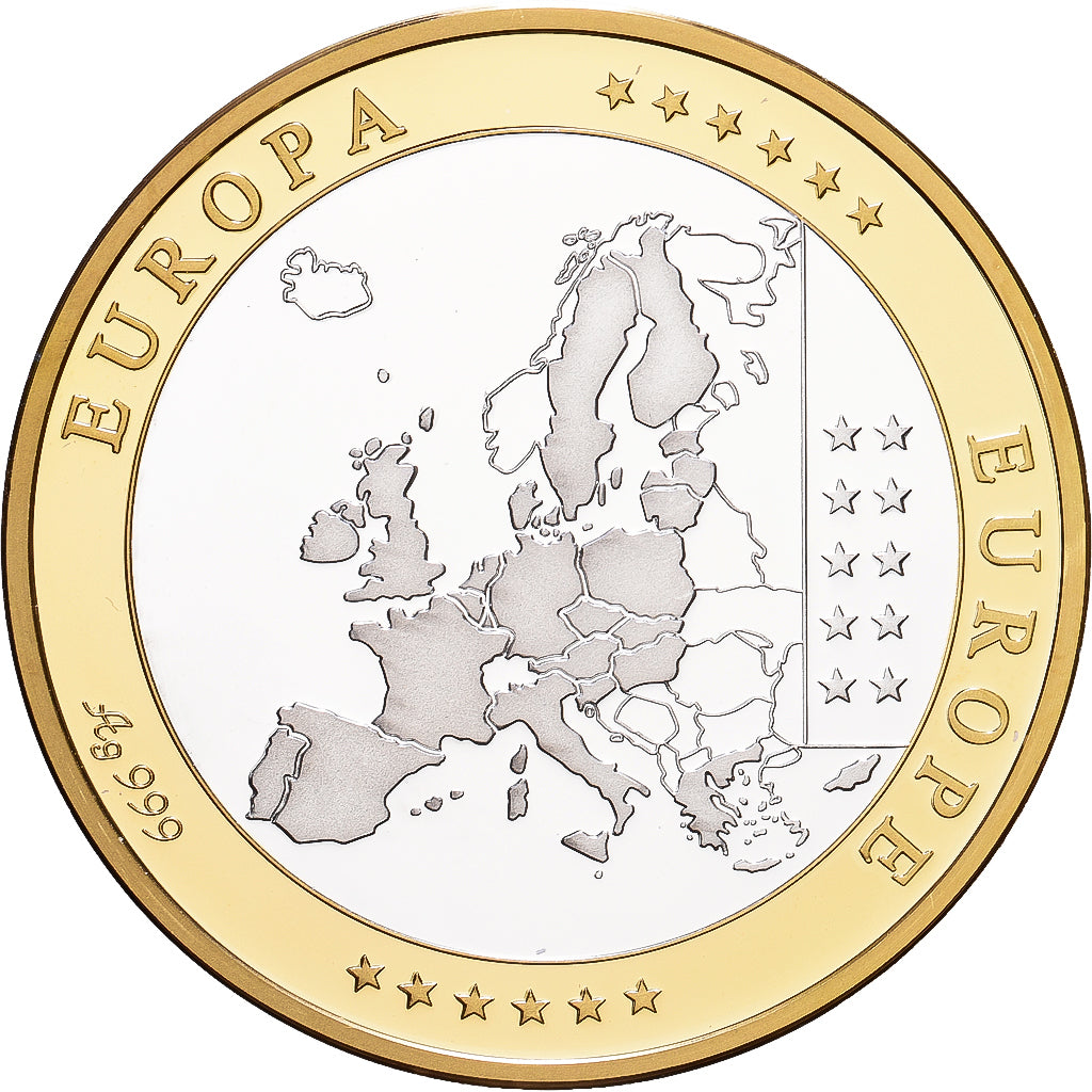 Italië, Medaille, Europa, Zilver, FDC