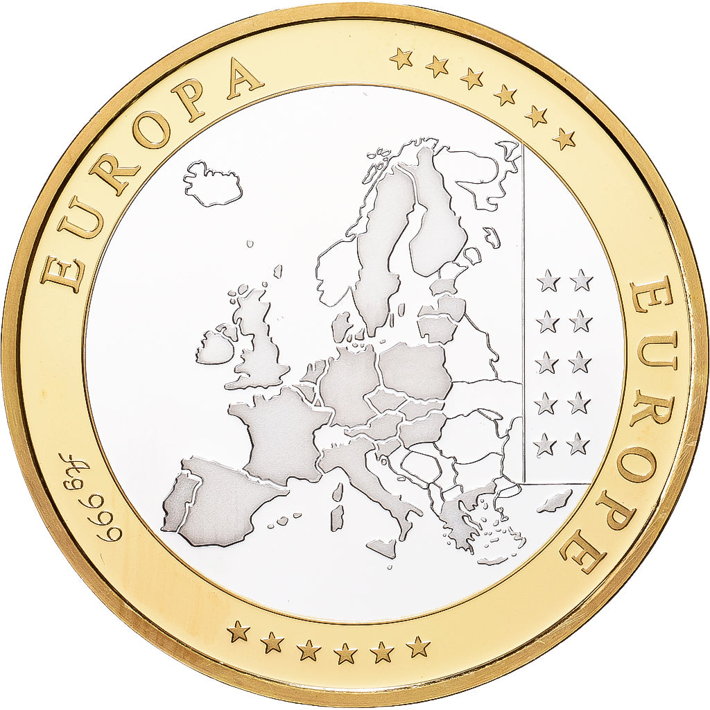 Malta, medalla, Europa, Plata, FDC