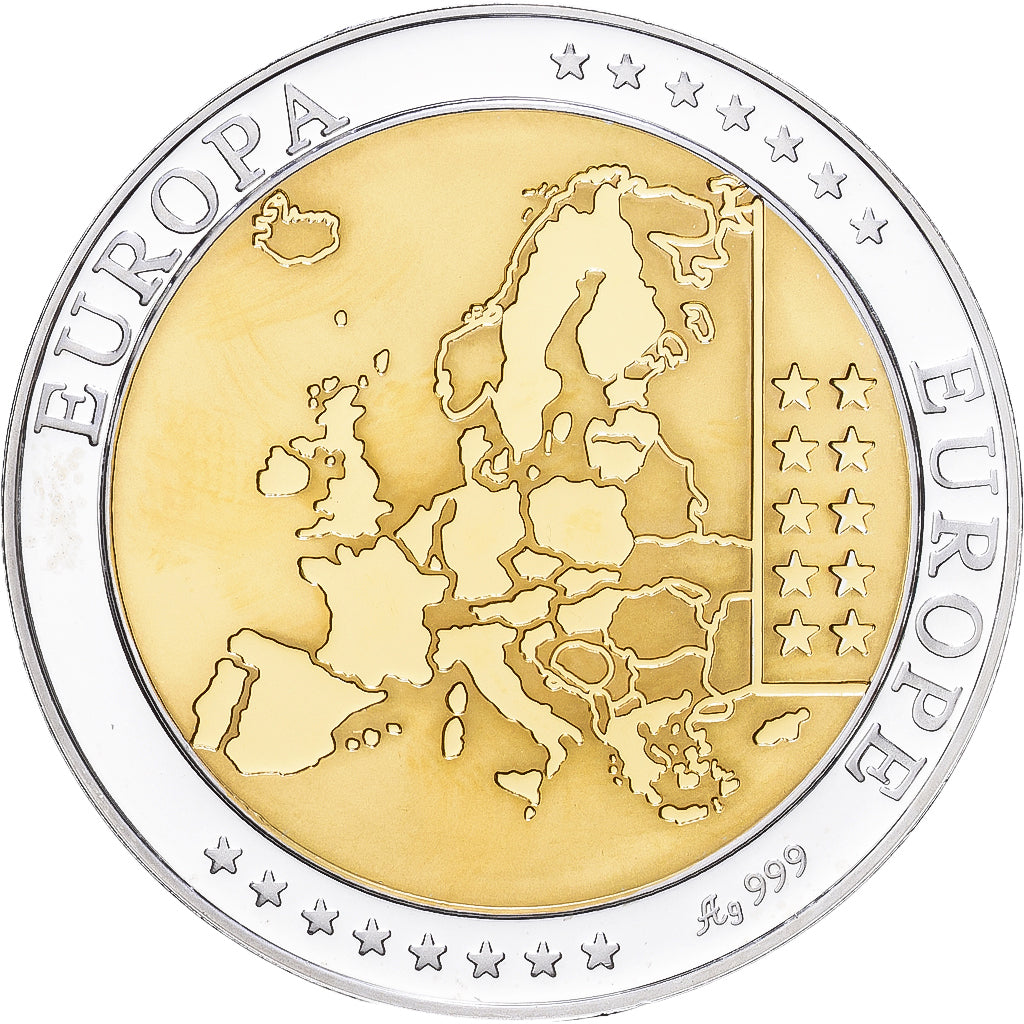 Finlandia, medaglia, Europa, Argento, FDC