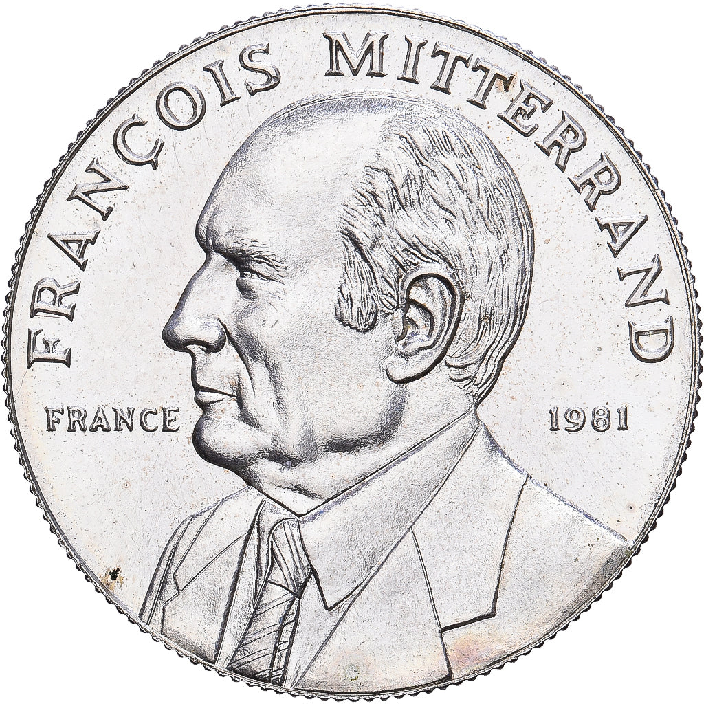 France, Medal, François Mitterrand, 1982, Silver, MS(63)