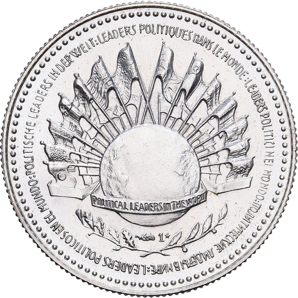 France, Medal, François Mitterrand, 1982, Silver, MS(63)