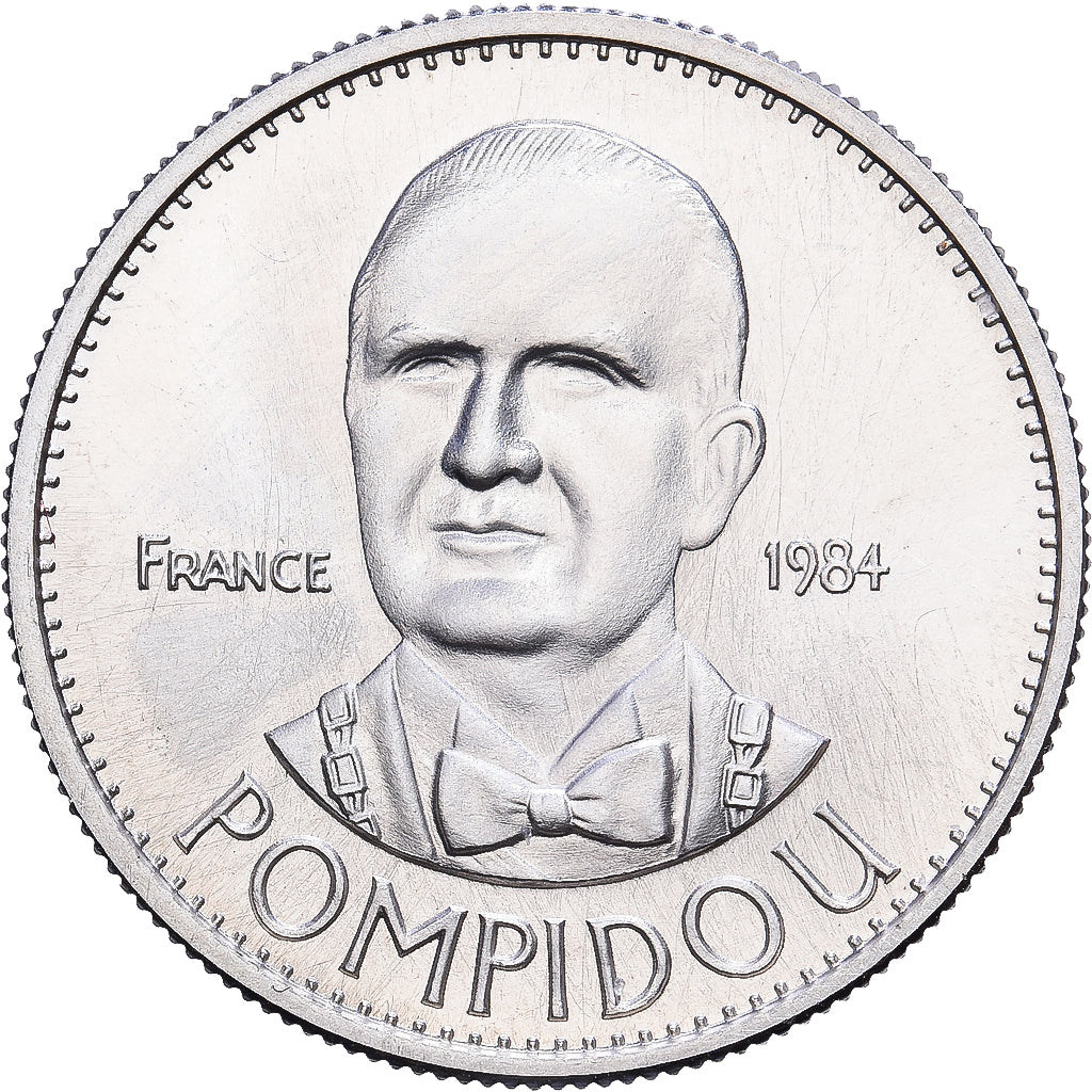 Francja, medal, Georges Pompidou, 1982, Srebro, MS(63)