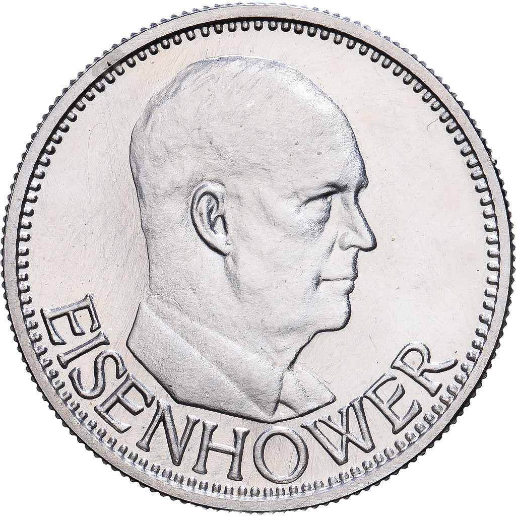 Frankreich, Medaille, General Dwight D. Eisenhower, 1984, Silber, UNZ