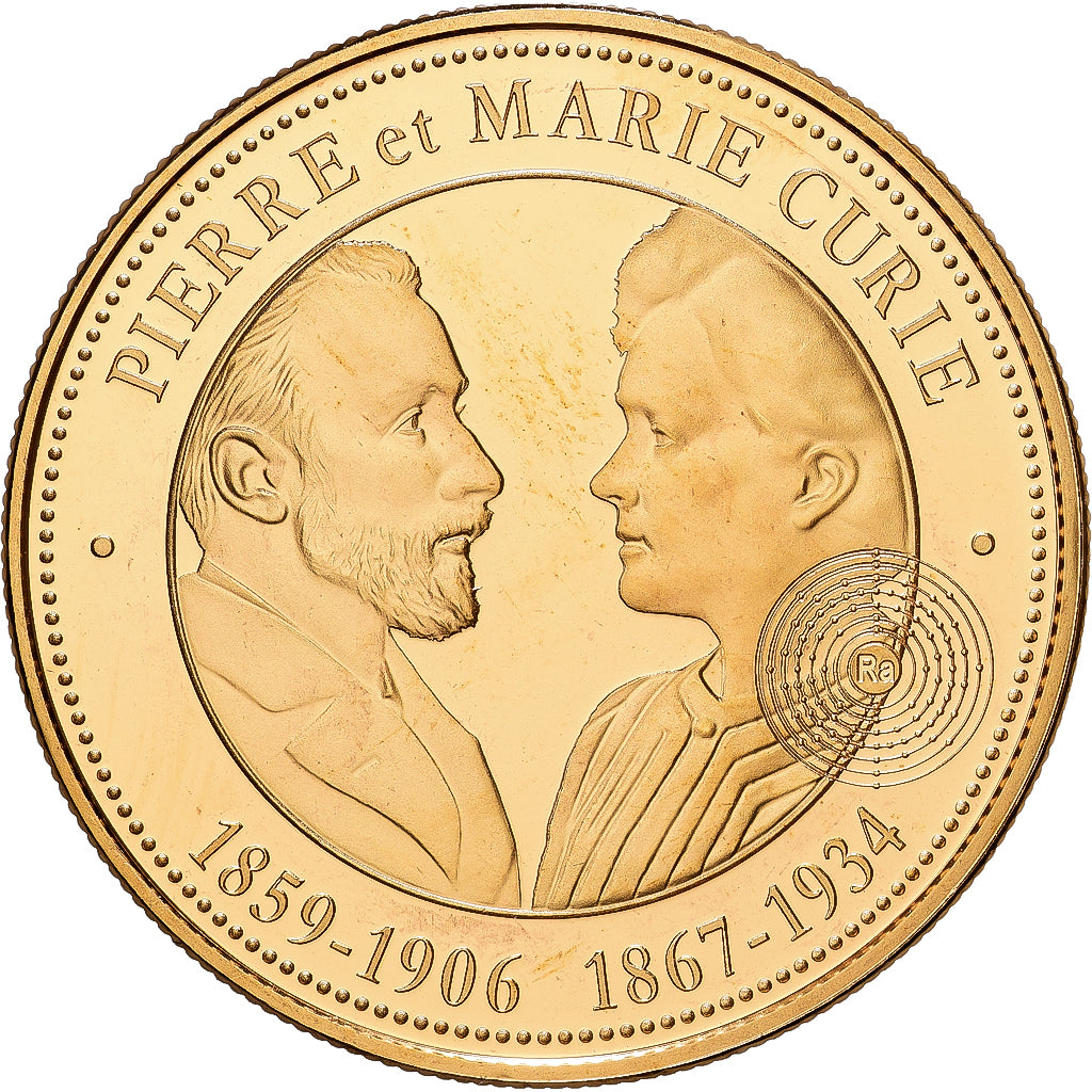 Francja, medal, Pierre et Marie Curie, Collection Panthéon, Stop miedzi, MS(64)