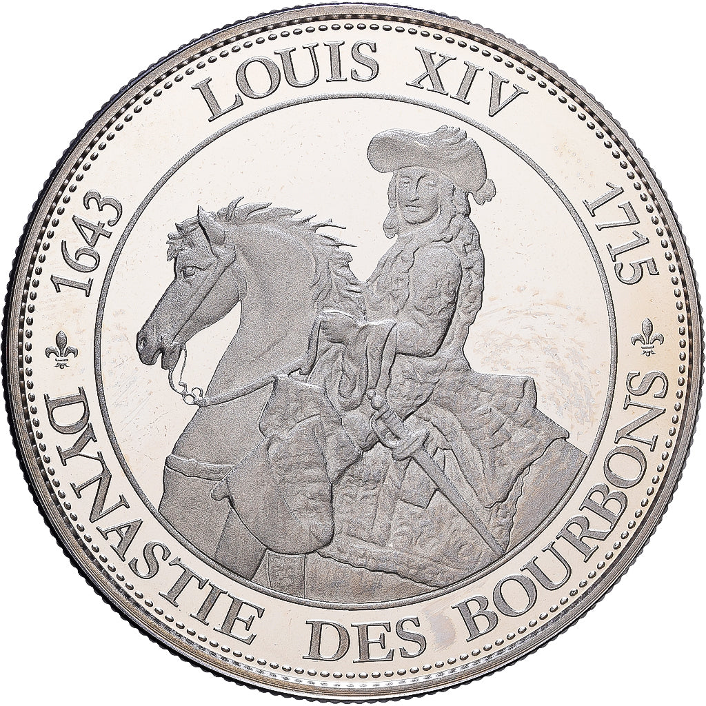 France, Medal, Les rois de France, Louis XIV, Copper-nickel, MS(64)