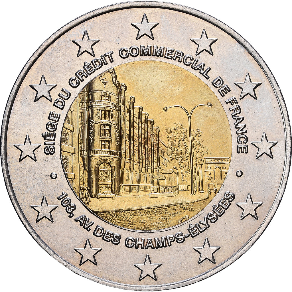 Frankreich, Medaille, Siège du Crédit Commercial de France, 1999, Bi-Metallic