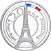 France, Medal, Tour Eiffel, 120 Ans, Silver Plated Copper, MS(64)