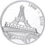 Francja, medal, Tour Eiffel, 120 Ans, Srebro platerowane miedzią, MS(64)