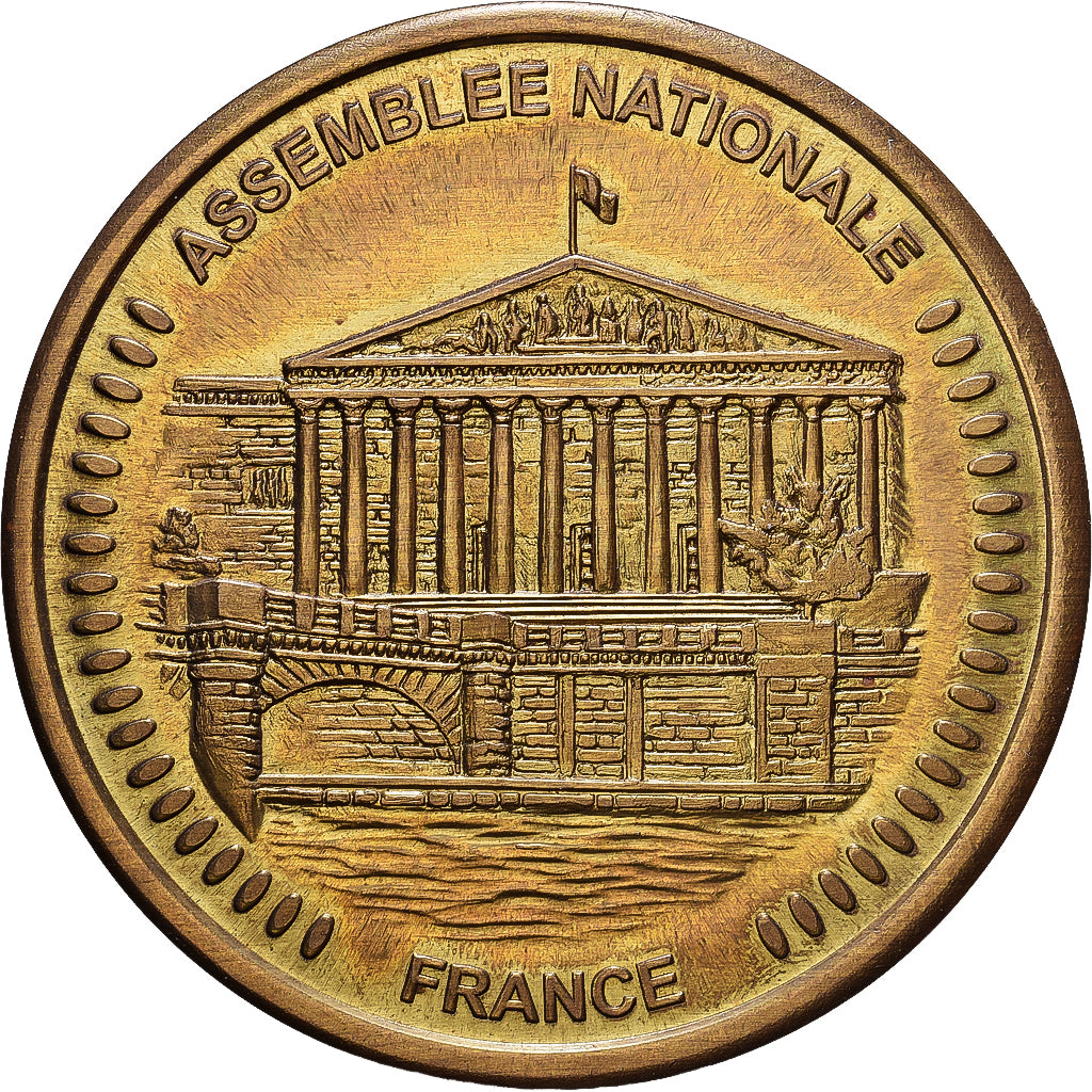 Frankreich, Medaille, Assemblée Nationale, Collection Européenne, Messing, UNZ