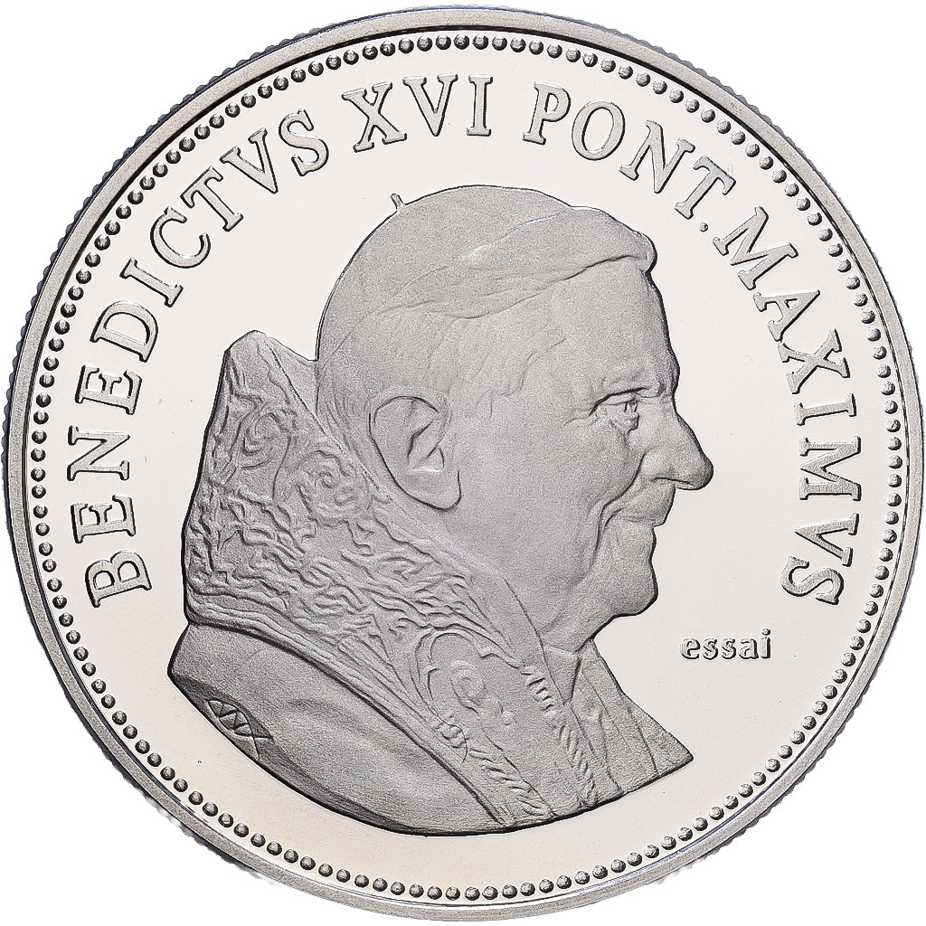 CIUDAD DEL VATICANO, medalla, Le Pape Benoit XVI, 2005, Plata, Prueba, FDC