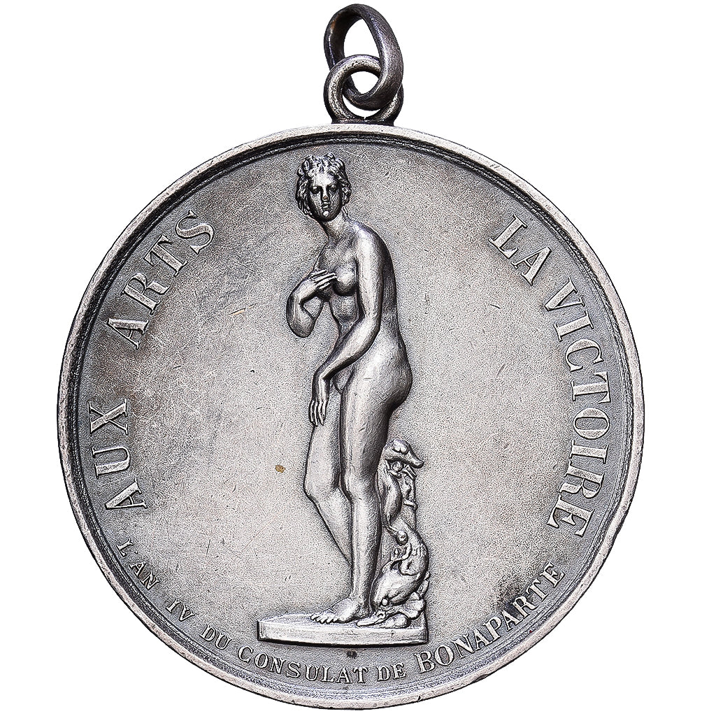 Francja, medal, Consulat, Visite de Napoléon au Muséum avec la Vénus de