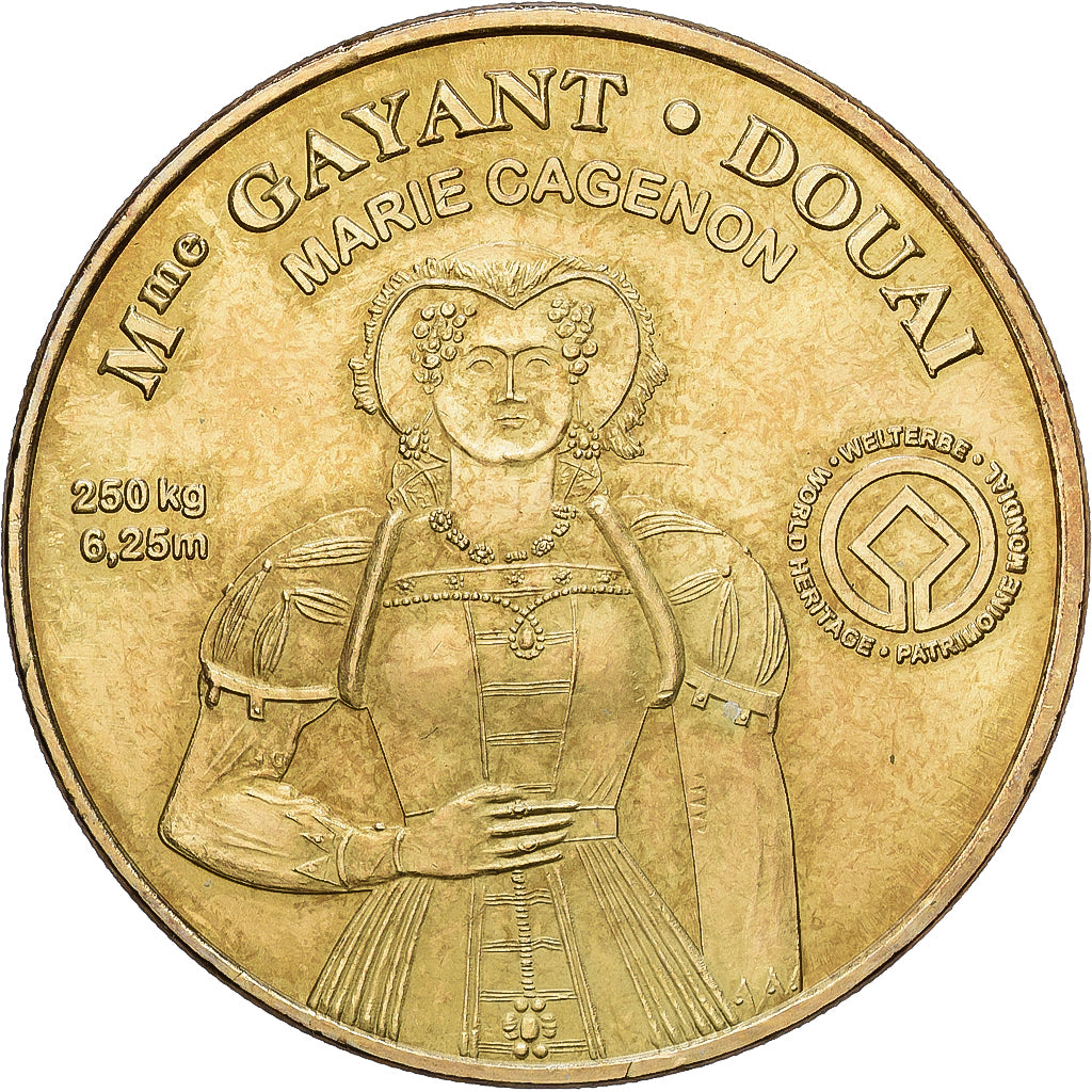 France, Token, Douai - Mme Gayant Marie Cagenon, 2010, Copper-nickel Aluminium
