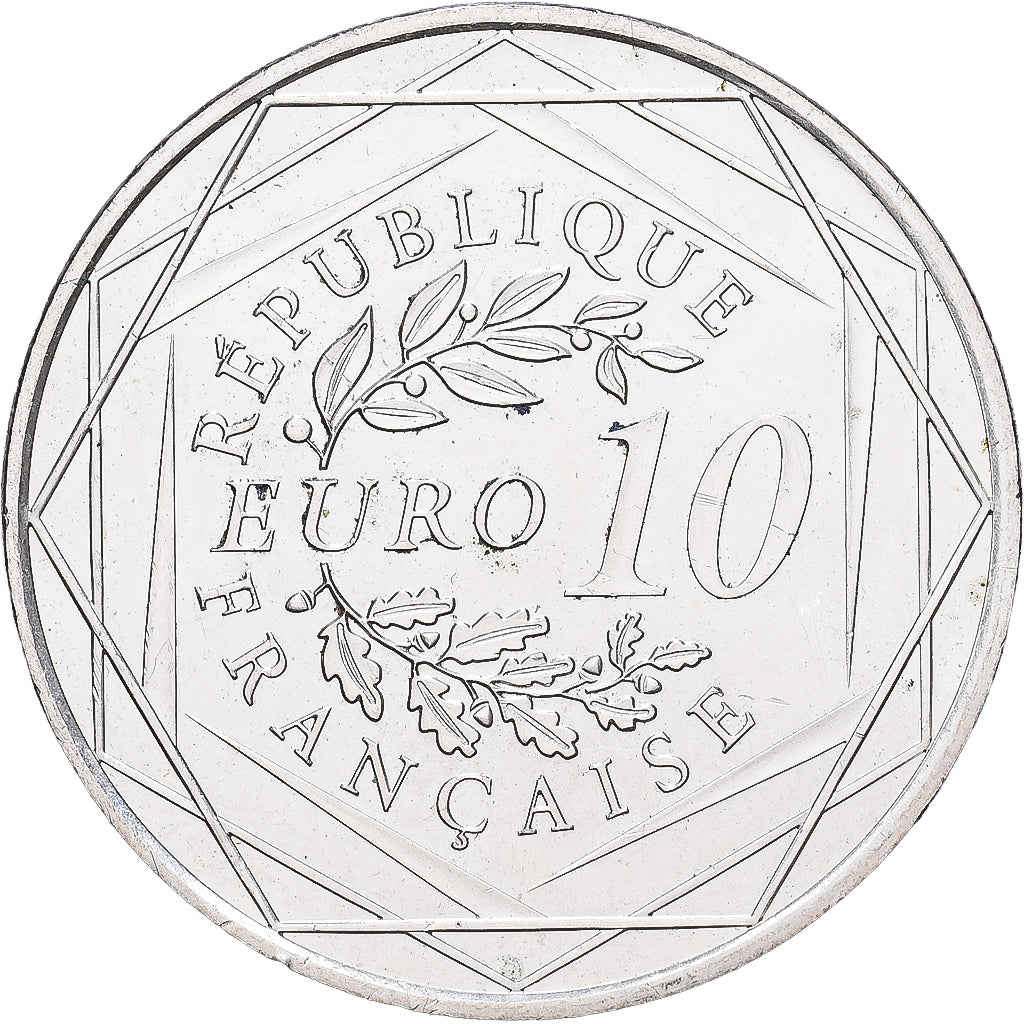 Frankrijk, 10 Euro, Hercule, 2012, UNC-, Zilver, Gadoury:EU516, KM:2073