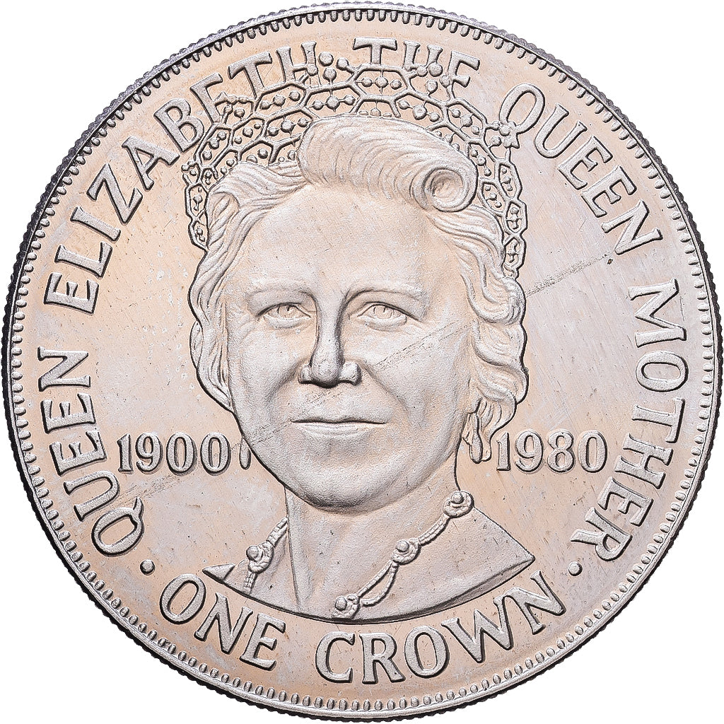 Isle of Man, Elizabeth II, Crown, 1980, Pobjoy Mint, Copper-nickel, AU(55-58)