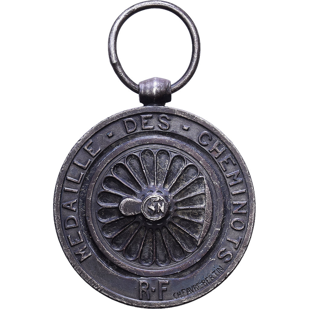 France, Médaille des cheminots, Railway, Medal, 1949, Very Good Quality