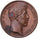 France, Token, Charles X, Reconnaissance de la ville de Lille, 1827, Bronze