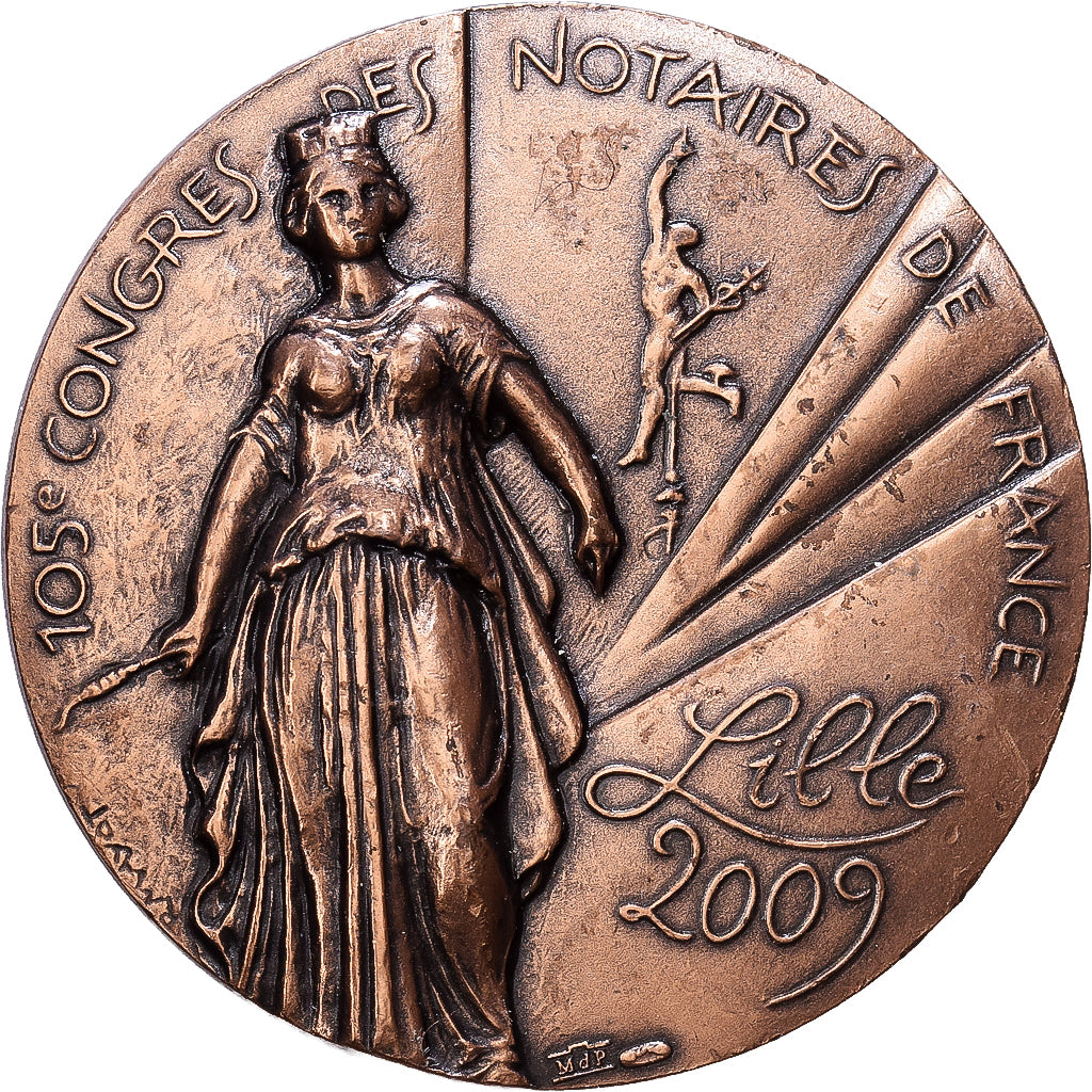 Frankreich, Medaille, 105ème Congrès des Notaires de France, Lille, 2009