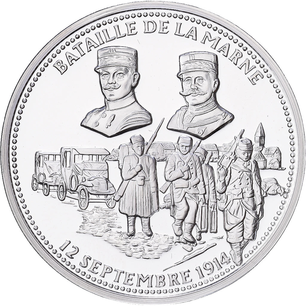 Frankreich, Medaille, Bataille de la Marne, septembre 1914, Silber, STGL