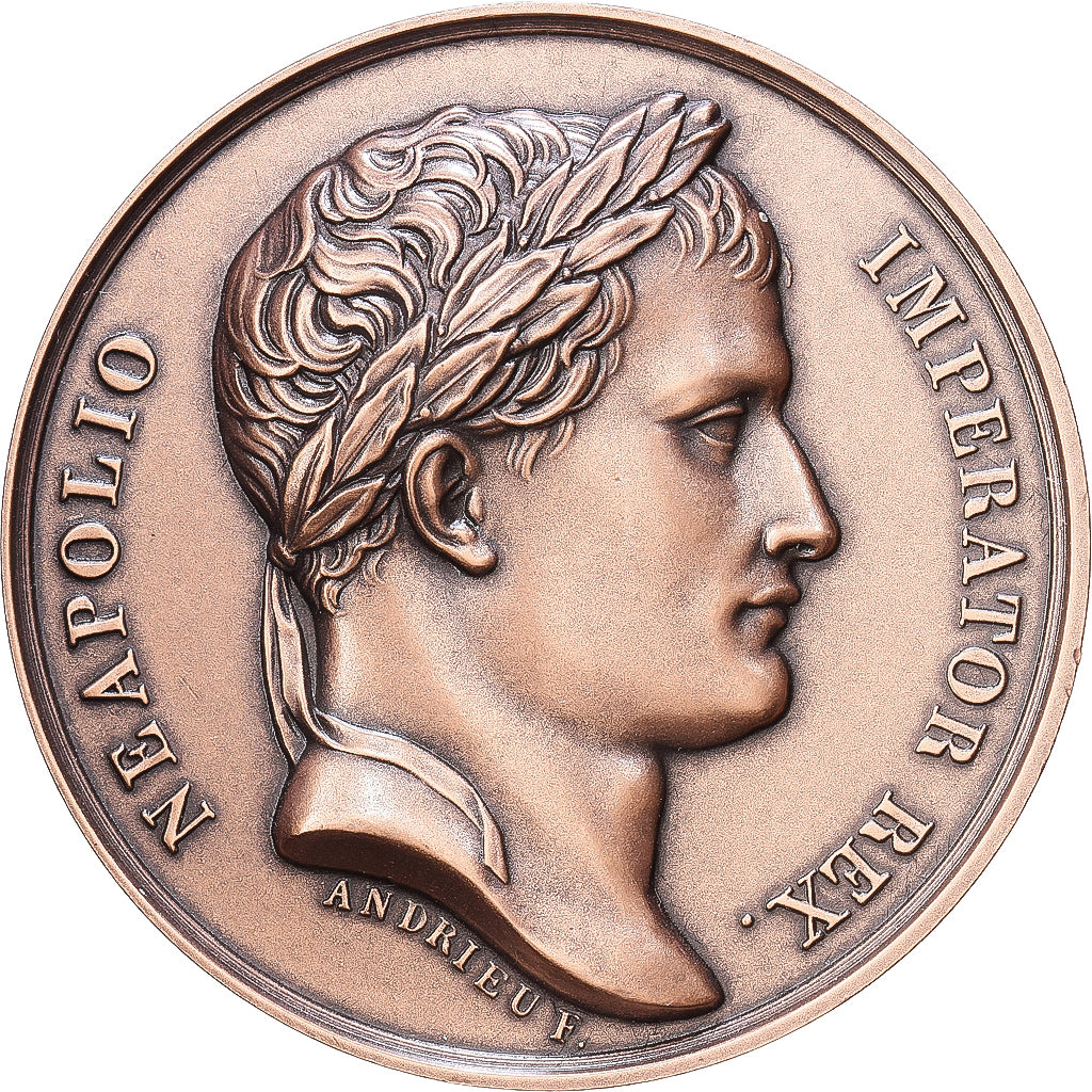 Frankrijk, Medaille, Napoléon Ier, Bataille d'Iena, Bronzen, Denon, UNC-
