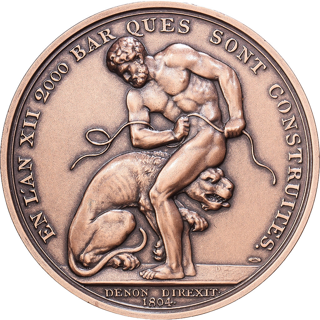 France, Medal, Napoléon Ier, En l'An XII, 2000 Barques construites