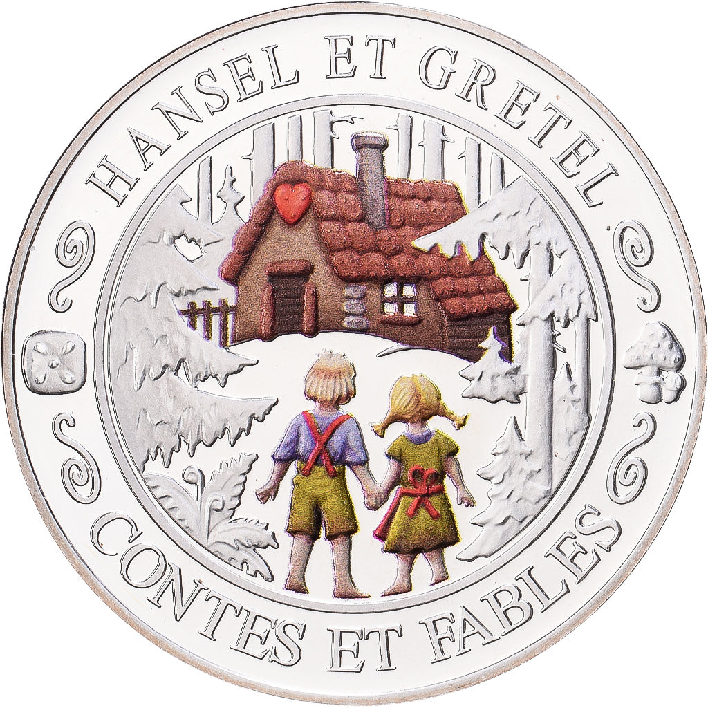 Frankreich, Medaille, Contes et Fables, Hansel et Gretel, Silber, STGL
